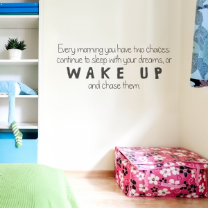 Chase Dreams Wall Quote Decal