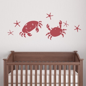 Crab Duo Wall Decal