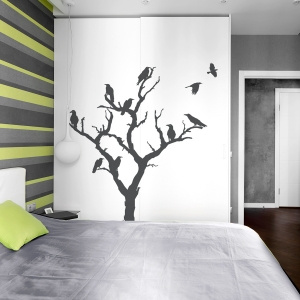 Crow Tree Wall Decal