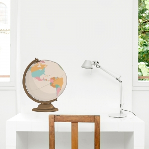 World Globe Standard Printed Wall Decal