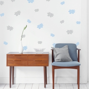 Floating Lotus Wall Decal