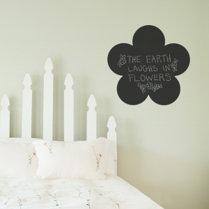 Chalkboard Flower Wall Decal