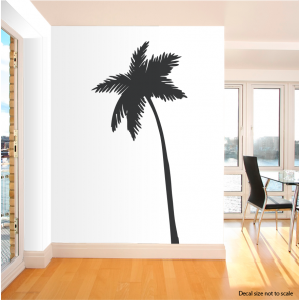 Leaning Palm Tree Wall Art Decal