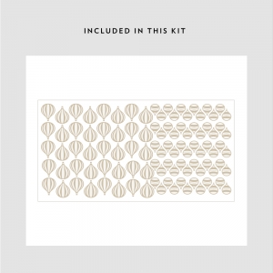 Mini Hot Air Balloons Printed Decal Kit