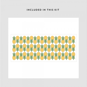 Mini Pineapples Printed Decal Kit