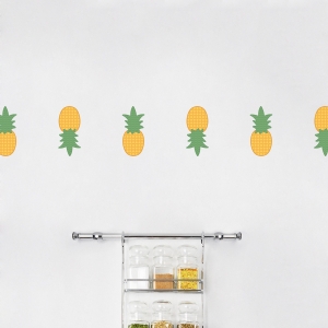 Mini Pineapples Standard Printed Wall Decal