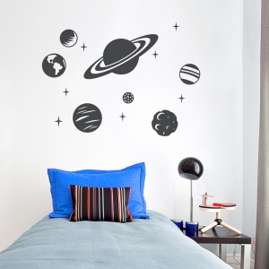 Simple Planets Wall Decal