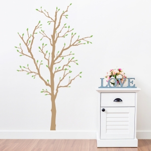 Tree with Spring Buds Wall Decal