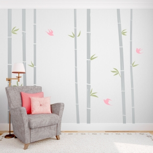 Tall Bamboo Wall Decal