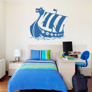 Viking Ship Wall Decal