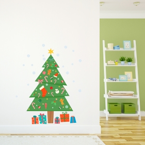 Christmas Tree Standard Printed Wall Decal