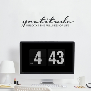 Gratitude Wall Quote Decal | Wallums Wall Decals