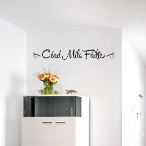 Irish Welcome Wall Quote Decal
