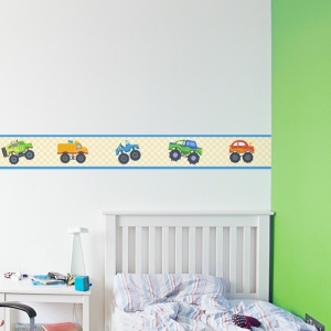 Monster Truck Border Removable Wallpaper Border