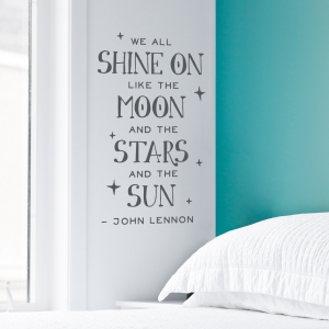 Shine On Wall Quote Decal