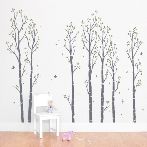 Birch Tree Forest Wall Decal