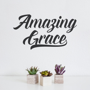 Amazing Grace Wall Quote Decal