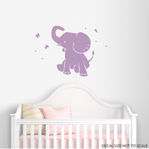 Baby Elephant Wall Decal