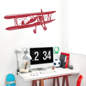 Biplane Wall Decal