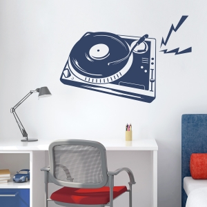 DJ Turntable Wall Decal