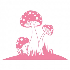 Tres Mushroom Wall Decal
