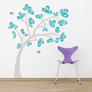 Ribbon Tree Wall Decal