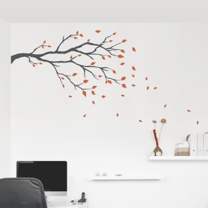 Windy Day Branch Wall Decal