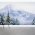 Snow Mountain Forest Wall Mural