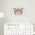 Cute Bear Head Standard Blue Printed Wall Decal