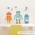 Standard Friendly Robots Printed Wall Decal