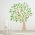 Four Season Tree Printed Wall Decal Summer