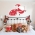 Running Santa Printed Wall Decal