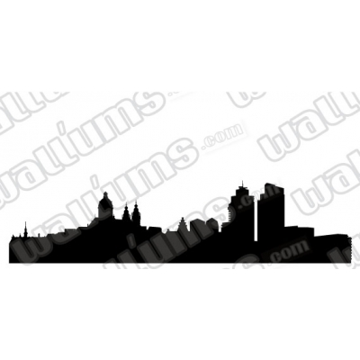 Amsterdam Netherlands Skyline Vinyl Wall Art Decal