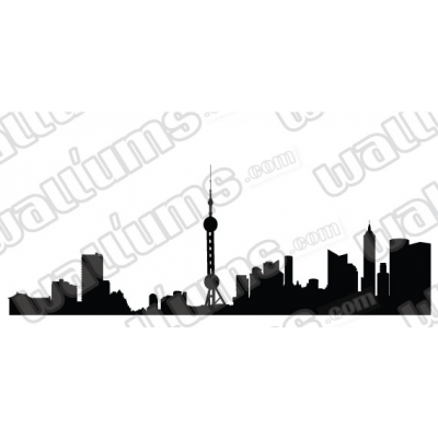 Beijing China Skyline Vinyl Wall Art Decal