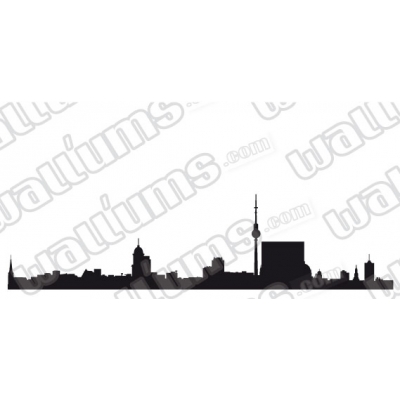 Berlin Germany Skyline Vinyl Wall Art Decal