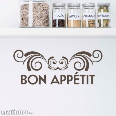 Bon appetit wall decal