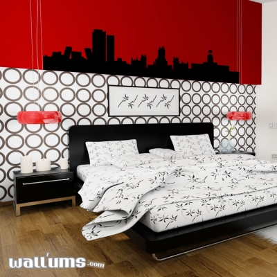 Madrid Spain Skyline Vinyl Wall Art Decal