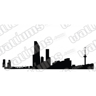 Rotterdam Netherlands Skyline Vinyl Wall Art Decal