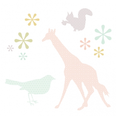 deluxemodern design Menagerie   wall art decals