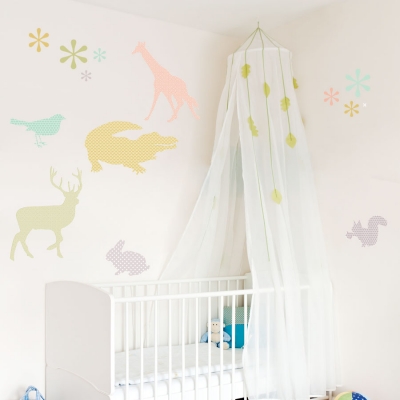 deluxemodern design Menagerie   wall art decals