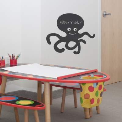 Octopus Chalkboard Wall Art Decal