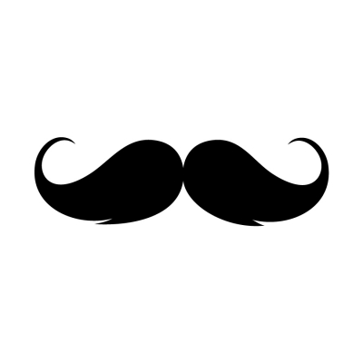 Mustache Wall Art Decal Sticker