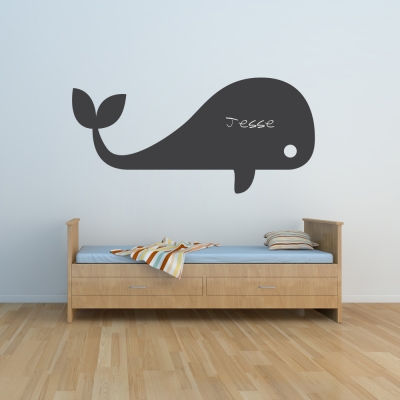 Whale Chalkboard Wall Art Decal