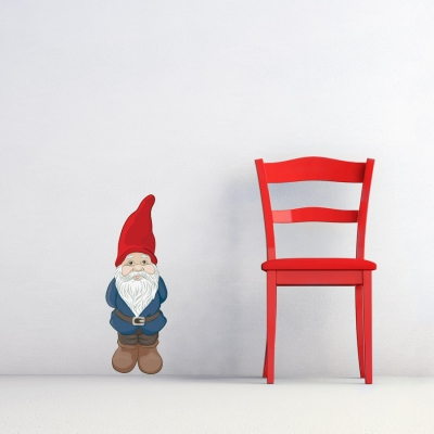 Garden Gnome Printed Wall Decal