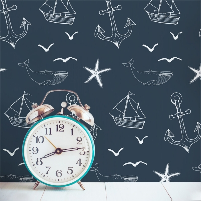 Nautical Seas Removable Wallpaper Tile