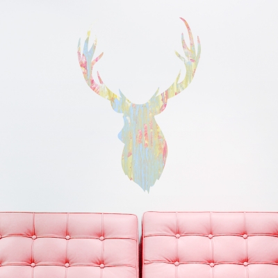 Buck Head Printed Wall Decal