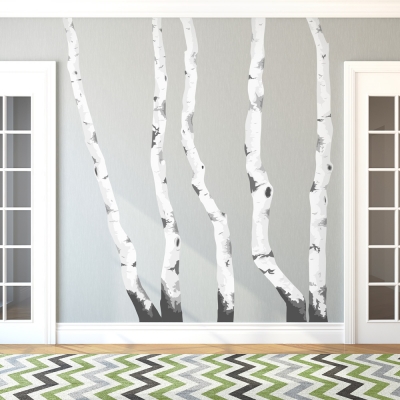 Birch Trees Printed Wall Decal