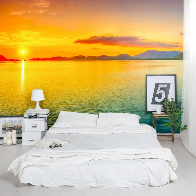 Colorful Ocean Sunset Wall Mural