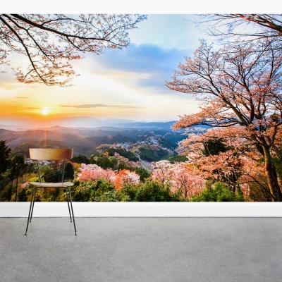 Sunrise on Mount Yoshino Wall Mural