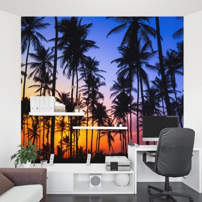 Tropical Trees Wall Mural